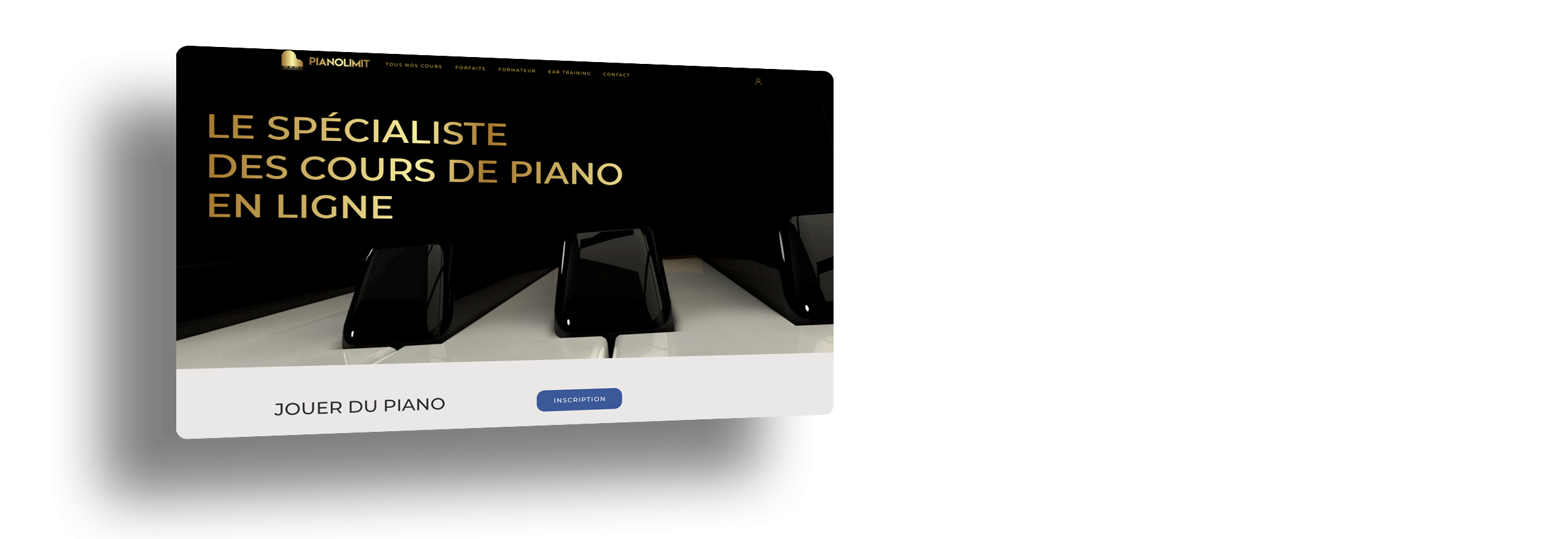 Site Internet de Pianolimit - Création de sites Internet - Nicolas JOSEPH